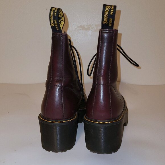 DR. MARTENS DM Docs Shriver Hi Vintage Leather Heeled Boots, Size 7 - Picture 7 of 9